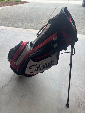 Titleist Black, Red & White Stand Golf Bag